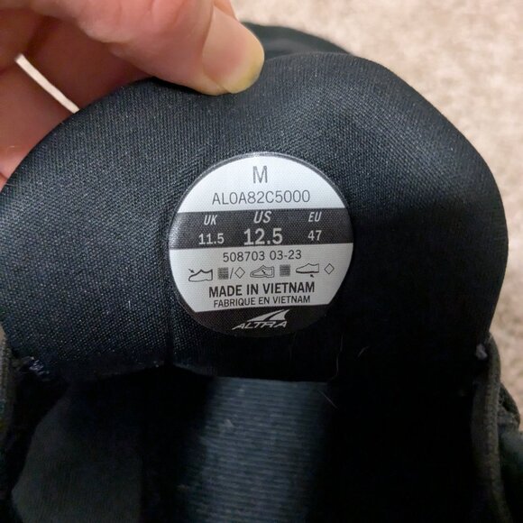 Altra Paradigm 7 Men 12.5 US Foot Shape Running Shoes Gray Athletic Outdoor Hike - Picture 13 of 13